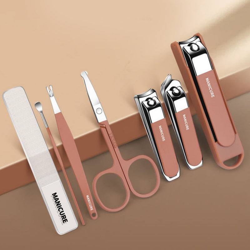⏳Zeitlich begrenzt 50 % Rabatt💥Tragbares 7-teiliges Nagelknipser-Maniküre-Set