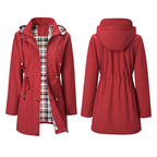 🌧️👗✨ Wasserdichte lange Trenchcoats mit Kapuze für Damen
