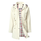 🌧️👗✨ Wasserdichte lange Trenchcoats mit Kapuze für Damen