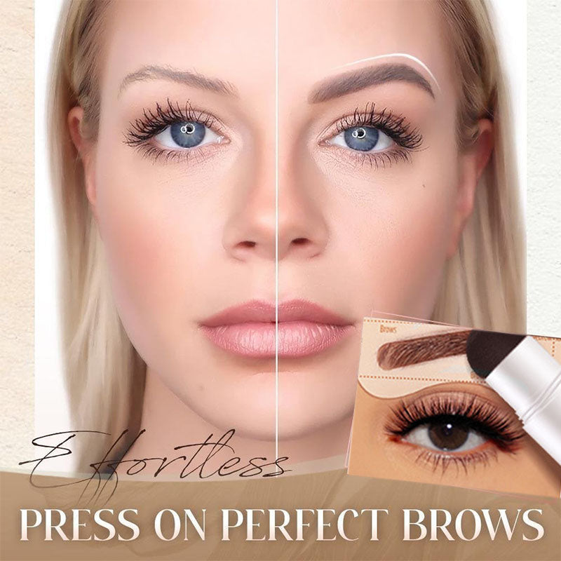 ⏳Begrenzte Zeit 50% Rabatt💥Perfekte Augenbrauen Schablone & Stempel Kit