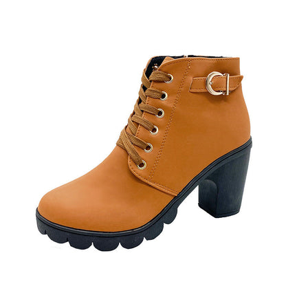 👢🦵Damenstiefel mit klobigem Absatz💖💖Kaufen 2 kostenloser Versand