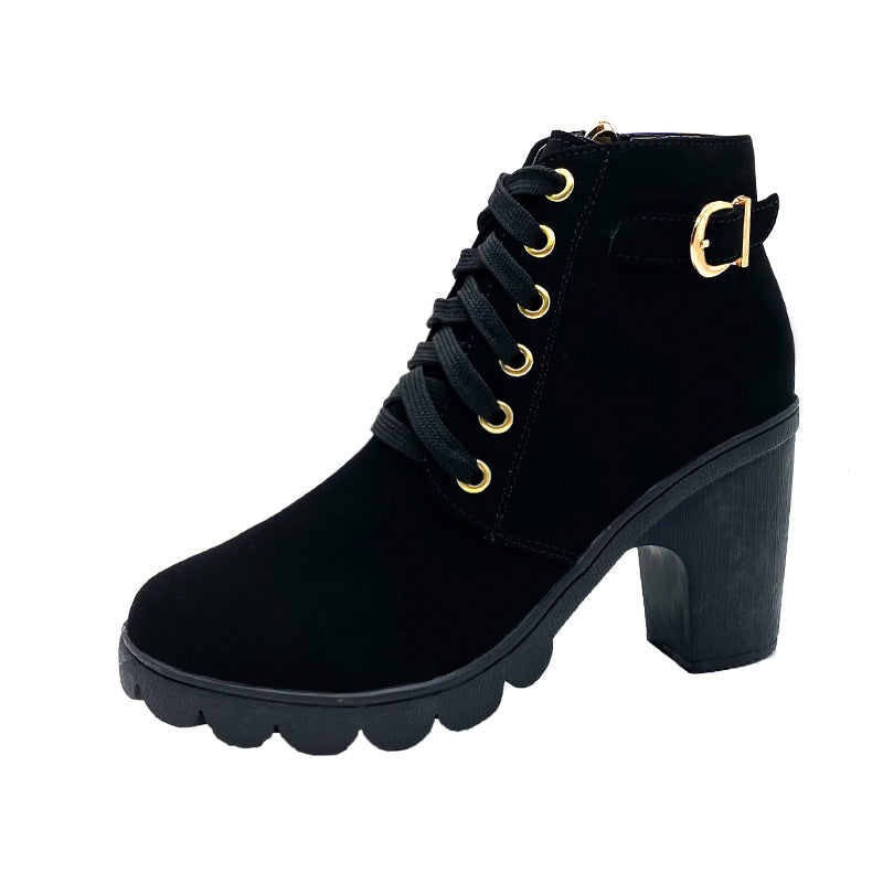 👢🦵Damenstiefel mit klobigem Absatz💖💖Kaufen 2 kostenloser Versand