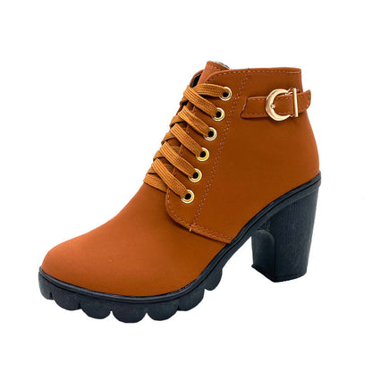 👢🦵Damenstiefel mit klobigem Absatz💖💖Kaufen 2 kostenloser Versand