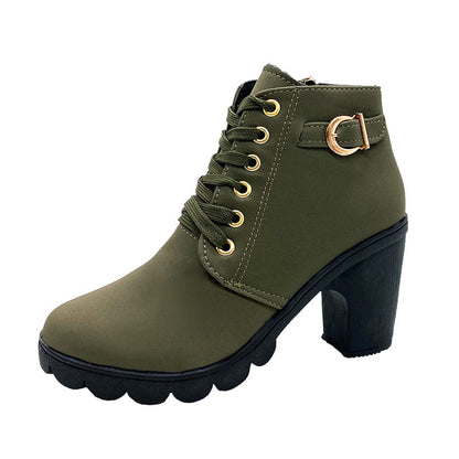 👢🦵Damenstiefel mit klobigem Absatz💖💖Kaufen 2 kostenloser Versand