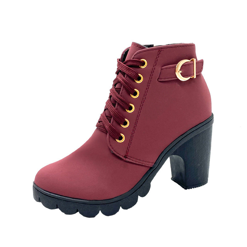 👢🦵Damenstiefel mit klobigem Absatz💖💖Kaufen 2 kostenloser Versand