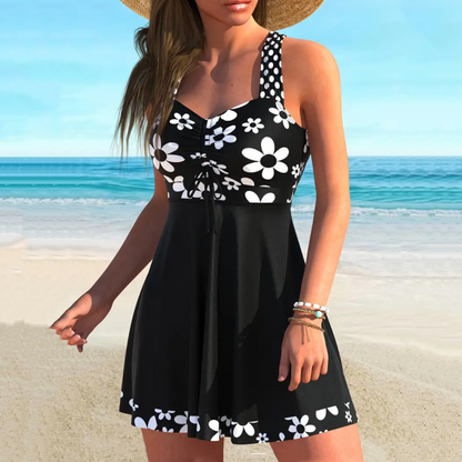 🌻Sommer-Hot-Sale - 52% Rabatt🌞Badeanzug-Set: Badekleid & enganliegende Badeshorts👙