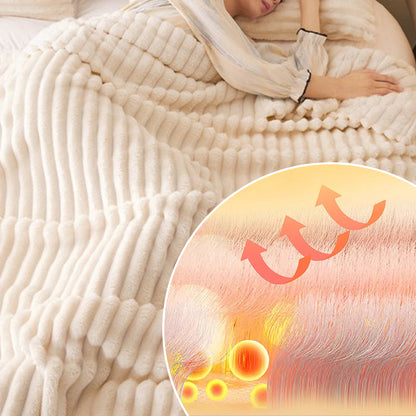 💜 LETZTER TAG DER AKTION – 50 % RABATT 💜Superweiche Fell-Rippfleece-Decke⛄🔥