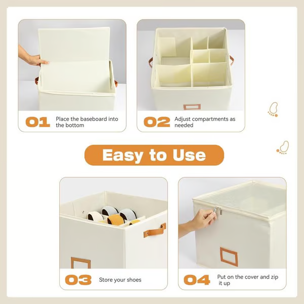 💜Kauf eins, bekomm das zweite gratis💜Schuh-Organizer aus Stoff, Aufbewahrungsbox