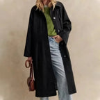 💗LETZTER TAG AKTION - 60% RABATT💗Einreihiger Trenchcoat mit Hemdkragen für Damen