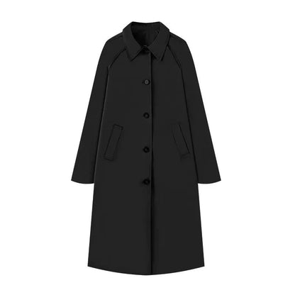 💗LETZTER TAG AKTION - 60% RABATT💗Einreihiger Trenchcoat mit Hemdkragen für Damen