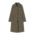 💗LETZTER TAG AKTION - 60% RABATT💗Einreihiger Trenchcoat mit Hemdkragen für Damen