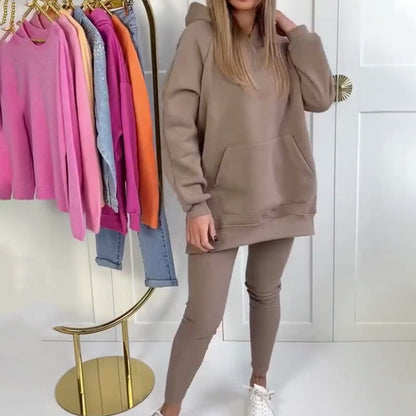 ✨Herbstverkauf 2025 – 50 % Rabatt💖💃Stilvolles Hoodie- und Hosenset für Damen