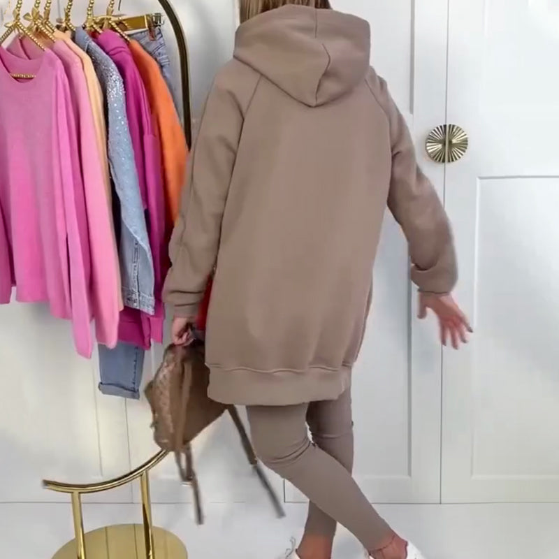 ✨Herbstverkauf 2025 – 50 % Rabatt💖💃Stilvolles Hoodie- und Hosenset für Damen