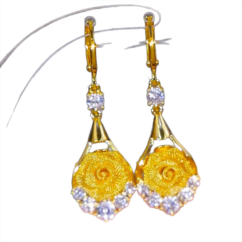 LETZTER TAG AKTION - 50% RABATT💗Elegante Mesh-Ohrringe mit Rosenmotiv