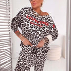 💜 LETZTER TAG DER AKTION – 50 % RABATT 💜 Elegantes Damen-Set mit Leopardenmuster