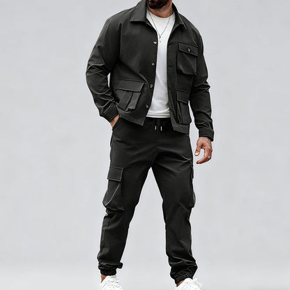 Herren-Retro-Zweiteiler (Jacke und Cargohose)