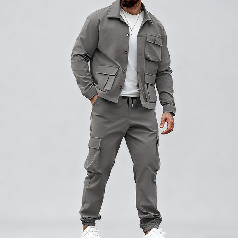 Herren-Retro-Zweiteiler (Jacke und Cargohose)