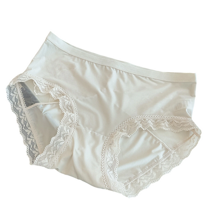 📢📢KAUF 1 ERHALTE 1 GRATIS⏰⏰ Weiche Spitzen-Slips für Damen mit mittlerer Leibhöhe