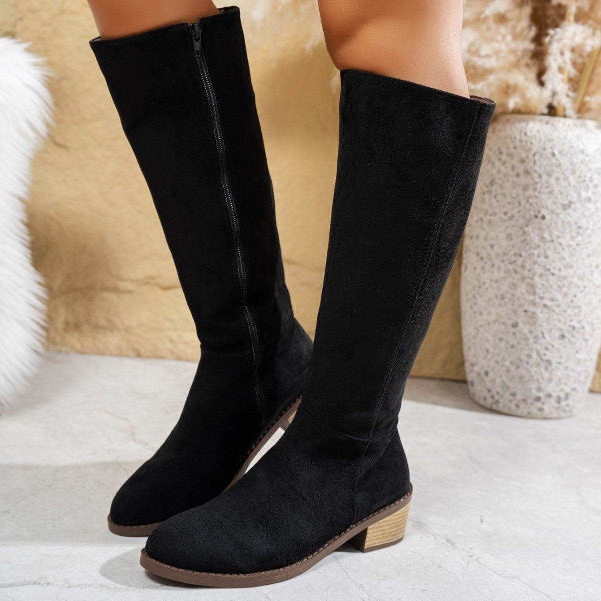 🔥Herbst-Bestseller 50 % Rabatt💥Modische kniehohe Stiefel für Damen