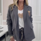 ✨Gestreiftes 2-teiliges Set (Blazer + Hose): Modisch & Praktisch für Freizeit & Beruf