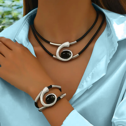 Vintage Boho Halskette & Armband Set