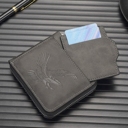 🔥Herrenbrieftasche mit Adlerprägung –🦅Luxusartikel für jeden Mann!🏆