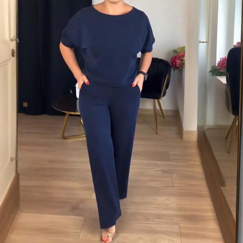 🌸Herbstverkauf👗 Elegantes dreiteiliges Set mit langem Cardigan – Weicher Stoff, stilvolles Oberteil und Hose, perfekt für den Weg zur Arbeit und den Alltag. ✨