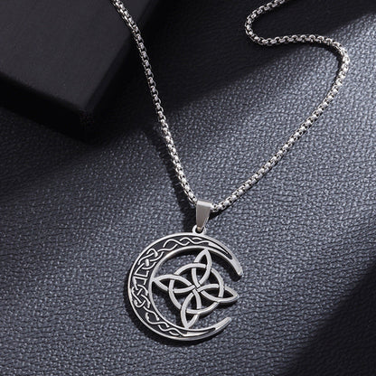 🔥 LETZTER TAG DER AKTION – 50 % RABATT 🔥 Celtic Moon Anhänger-Halskett
