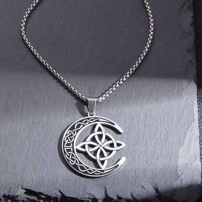 🔥 LETZTER TAG DER AKTION – 50 % RABATT 🔥 Celtic Moon Anhänger-Halskett