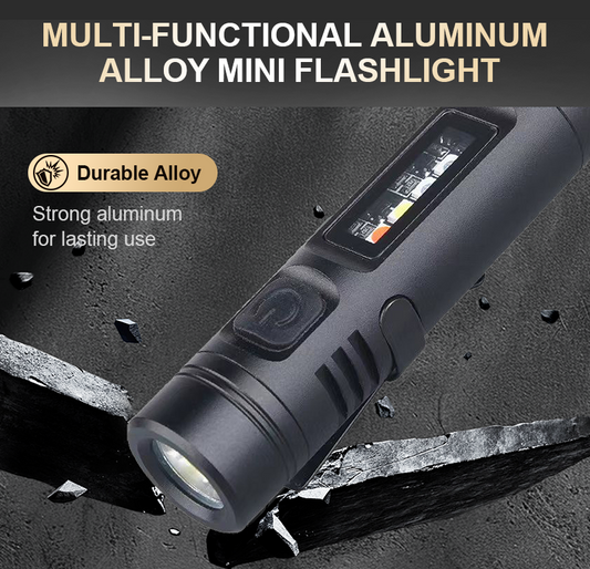 💜 LETZTER TAG DER AKTION – 50 % RABATT 💜Multifunktionale Mini-Taschenlampe aus Aluminiumlegierung