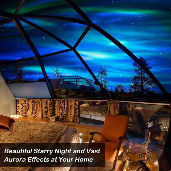 🌌 50% RABATT JETZT! ✨ Nordlichtprojektor - 360° Farbwechsel mit Sternenhimmel-Effekt für eine Magische Atmosphäre zu Hause ✨🔮