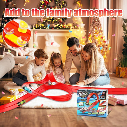 🏎️ FRÜHWEIHNACHTLICHER SONDERVERKAUF 50% RABATT! ✨ DIY-Rennbahn für Kinder aus Aluminiumlegierung mit Saugnäpfen - 360° Kurven mit 3 Schienen für Interaktiven Spielspaß 🚦🎮