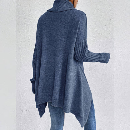💖 LETZTER TAG DER AKTION – 50 % RABATT 💖 Damenmode Einfarbiger Rollkragenpullover