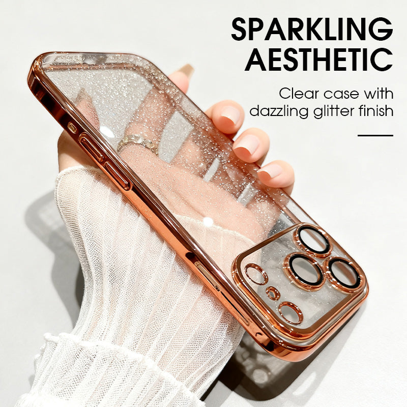 🔥Solange der Vorrat reicht 40 % Rabatt!🎉Glitzernde, transparente Hülle für iPhone