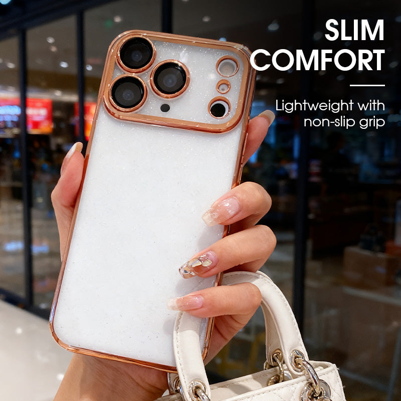 🔥Solange der Vorrat reicht 40 % Rabatt!🎉Glitzernde, transparente Hülle für iPhone