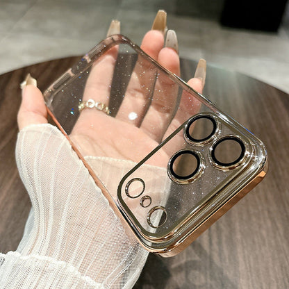 🔥Solange der Vorrat reicht 40 % Rabatt!🎉Glitzernde, transparente Hülle für iPhone
