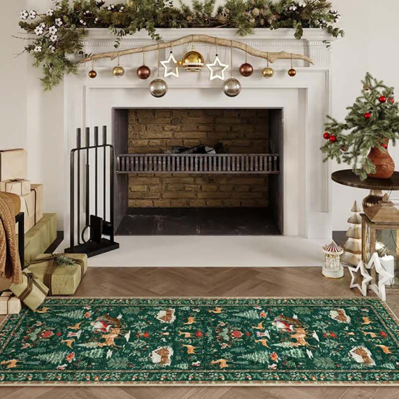 🎄🎁Weiche rutschfeste Weihnachtsdeko Teppich für Zuhause✨