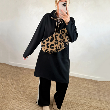 🎁Begrüßen Sie Weihnachten mit 50 % Rabatt💥Übergroßes langes Kapuzenkleid für Damen mit Taschen