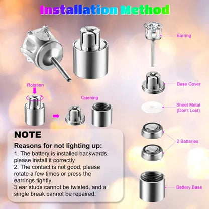 ✨ LETZTER TAG VERKAUF 50% RABATT ✨Stylische LED-leuchtende Kronenohrringe