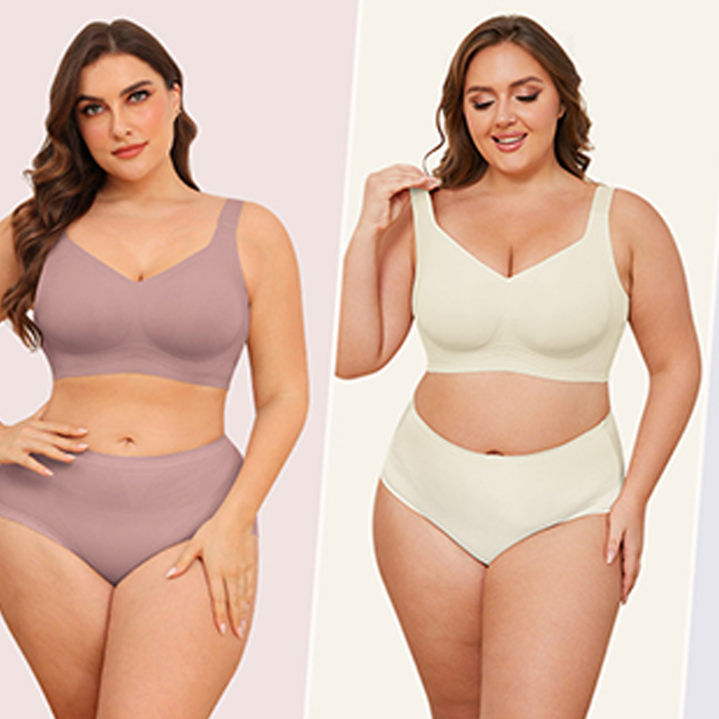 💖 💖Zeitlich begrenztes Angebot – 50 % Rabatt💥💥Damen nahtloses Vollcoverage-BH ohne Bügel