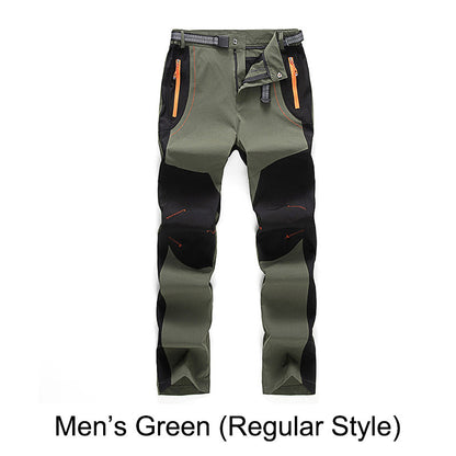 👖Winddichte, wasserdichte, warme Wanderhose mit elastischem Bund