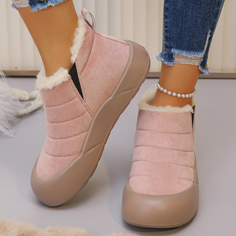 💜 LETZTER TAG DER AKTION – 50 % RABATT 💜Wasserdichte Winterstiefel aus Baumwolle mit weicher Sohle