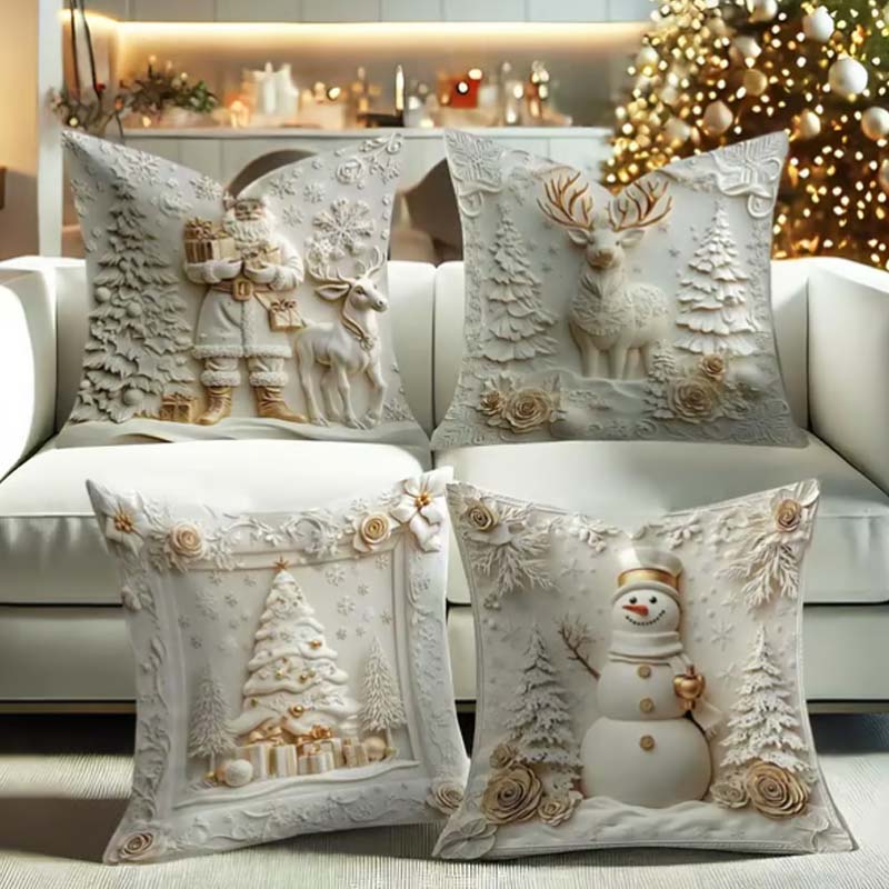 🔥Solange der Vorrat reicht 50 % Rabatt!🎉Elegante Weihnachts-Dekokissenbezüge