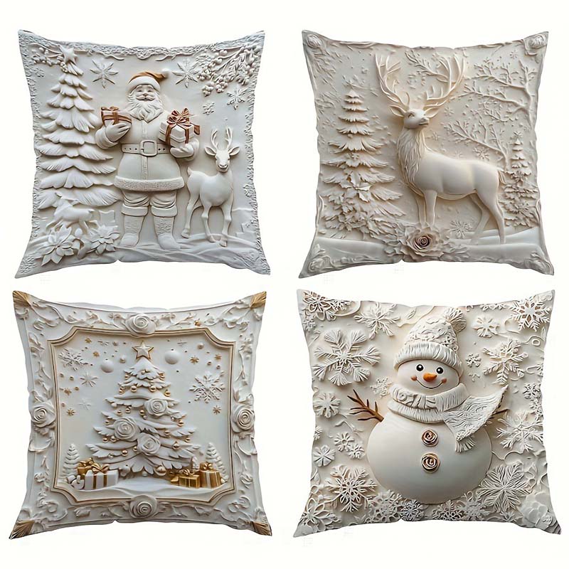 🔥Solange der Vorrat reicht 50 % Rabatt!🎉Elegante Weihnachts-Dekokissenbezüge