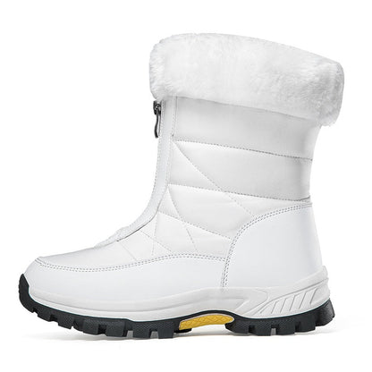 🔥🔥Kostenloser Versand💝👢Rutschfeste, warme Schneestiefel mit Reißverschluss für Damen✨