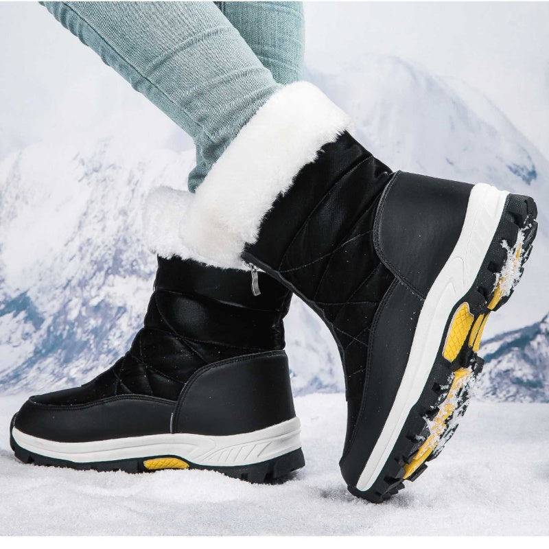 🔥🔥Kostenloser Versand💝👢Rutschfeste, warme Schneestiefel mit Reißverschluss für Damen✨