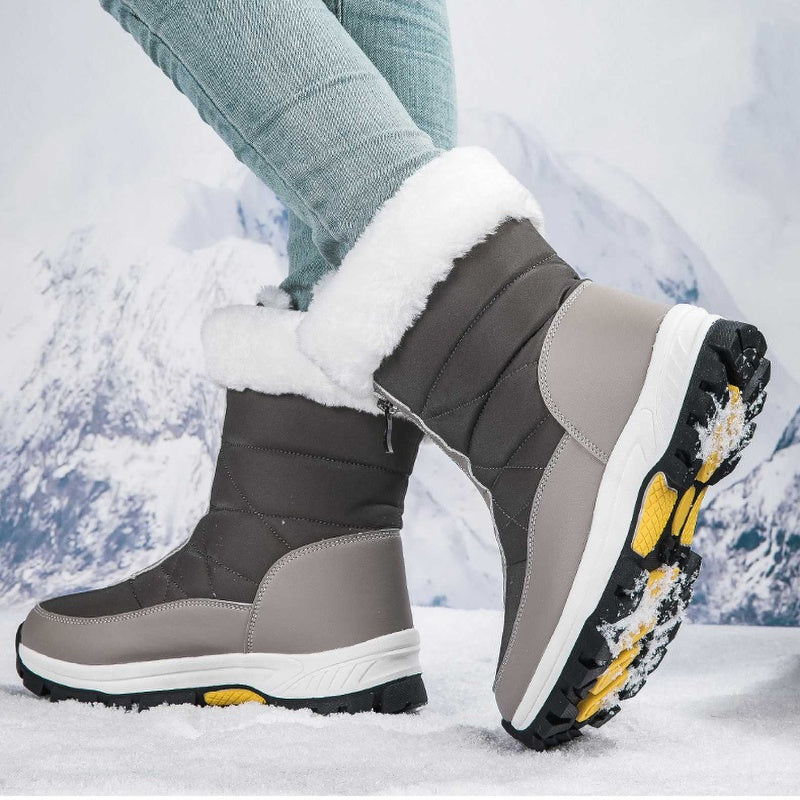 🔥🔥Kostenloser Versand💝👢Rutschfeste, warme Schneestiefel mit Reißverschluss für Damen✨