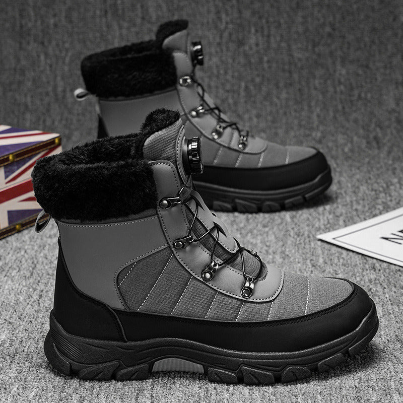 💜 LETZTER TAG DER AKTION – 50 % RABATT 💜Bequeme Herrenstiefel mit weichem Kunstfellfutter