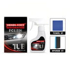 🔥Begrenztes Angebot - 180ml Professioneller Autoscheinwerfer-Restaurator mit Schwamm (50% RABATT)