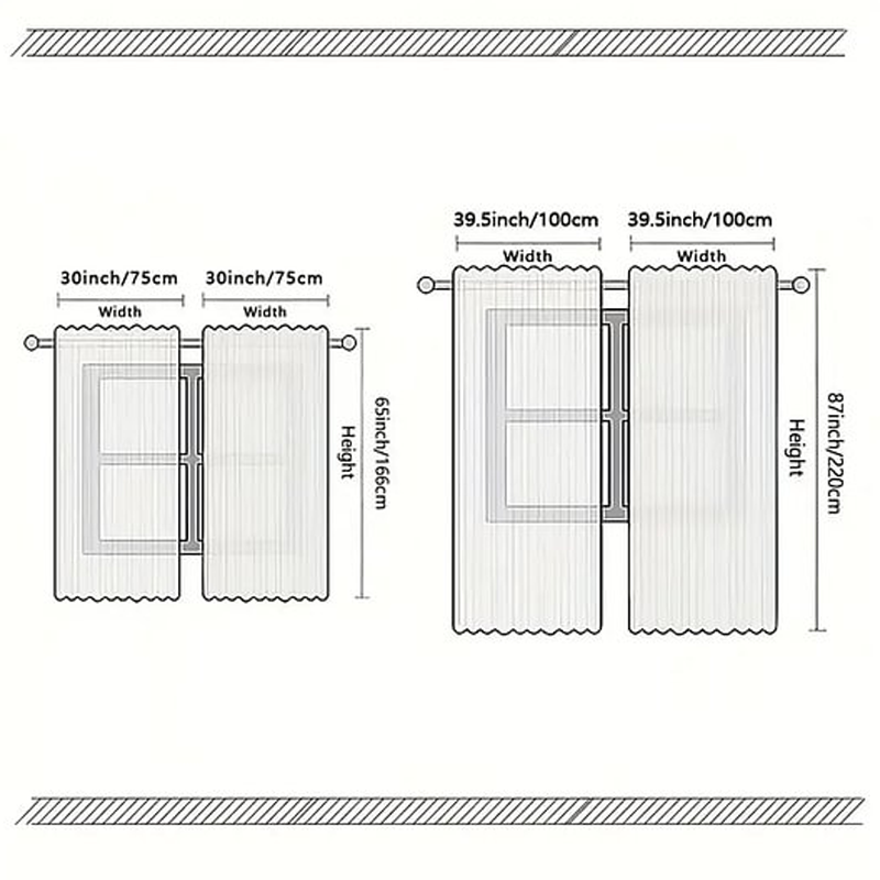 🔥Solange der Vorrat reicht 40 % Rabatt!🎉Weihnachts-Fenstervorhänge 2-teiliges Set für die Wohnungsdekoration